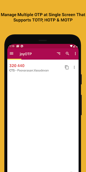 joyOTP official app preview